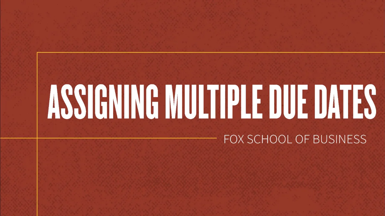 Login to view Adding Multiple due dates