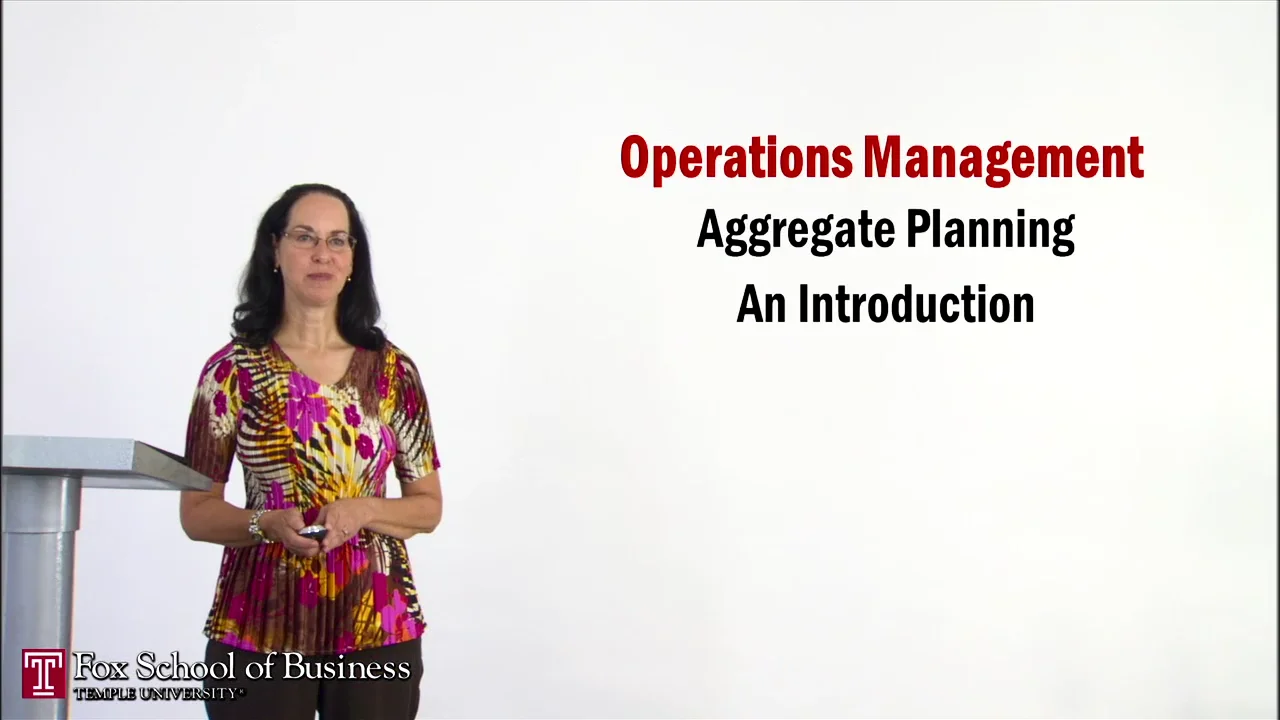 Login to view Aggregate Planning I