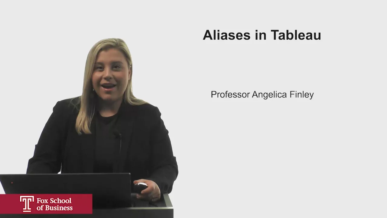 Login to view Aliases in Tableau