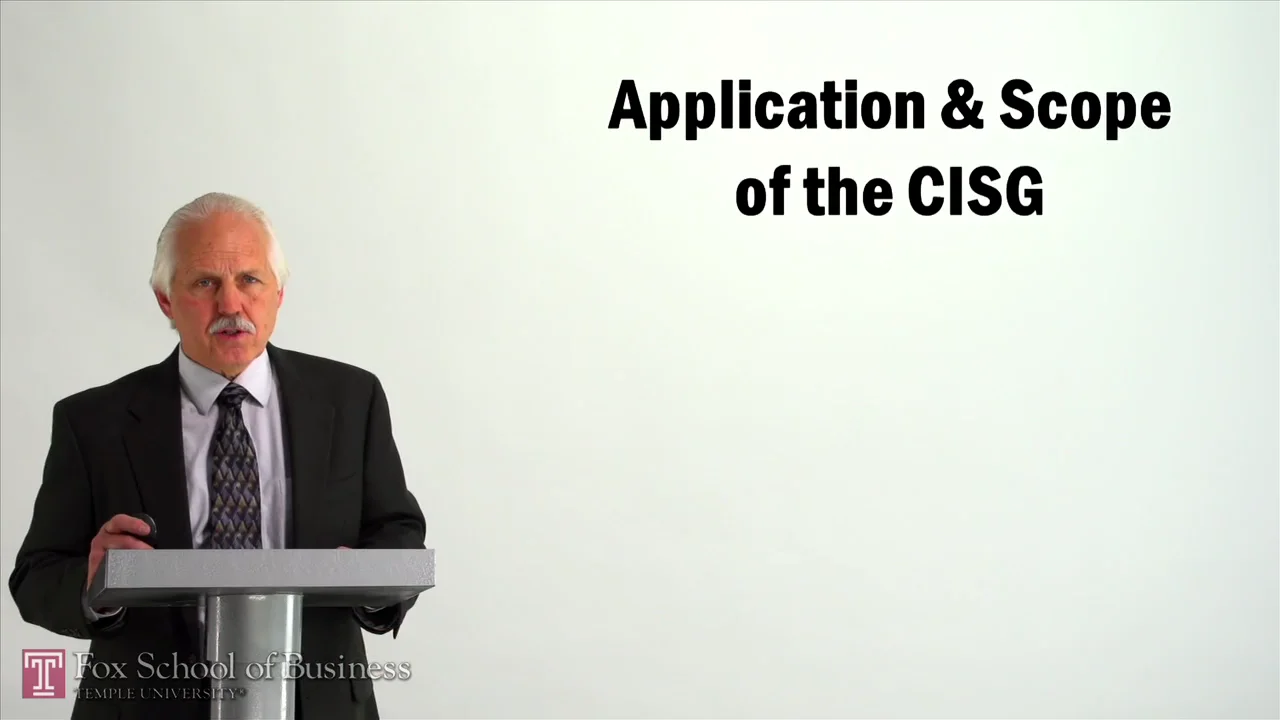 Login to view Application and Scope of the CISG