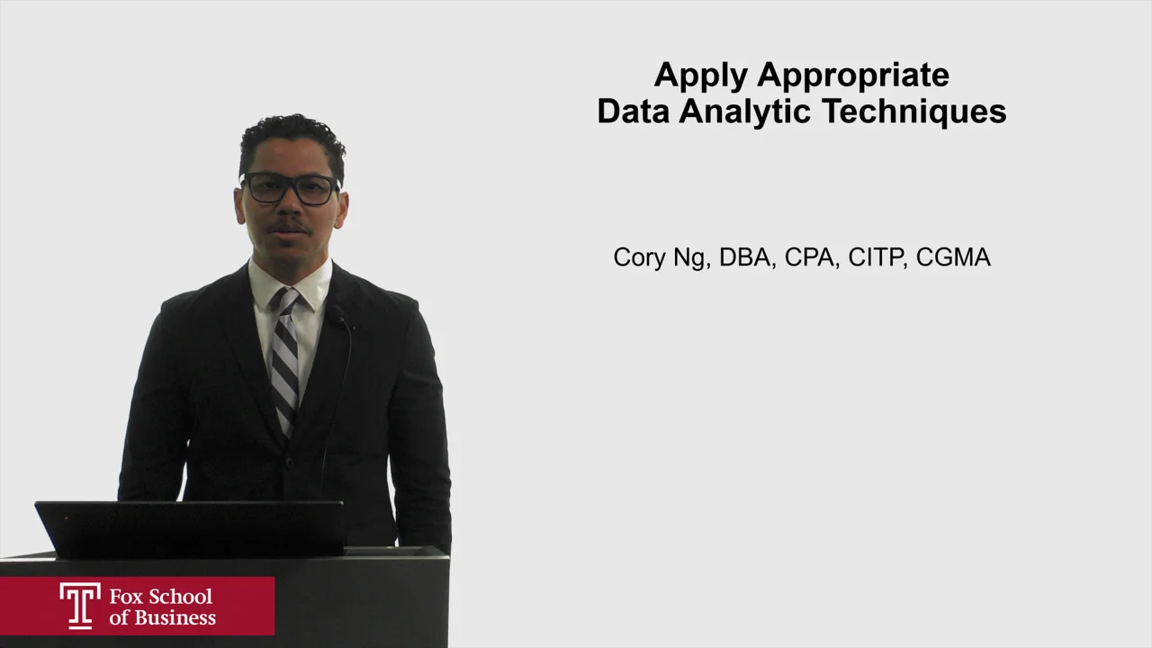 Login to view Apply Appropriate Data Analytic Techniques