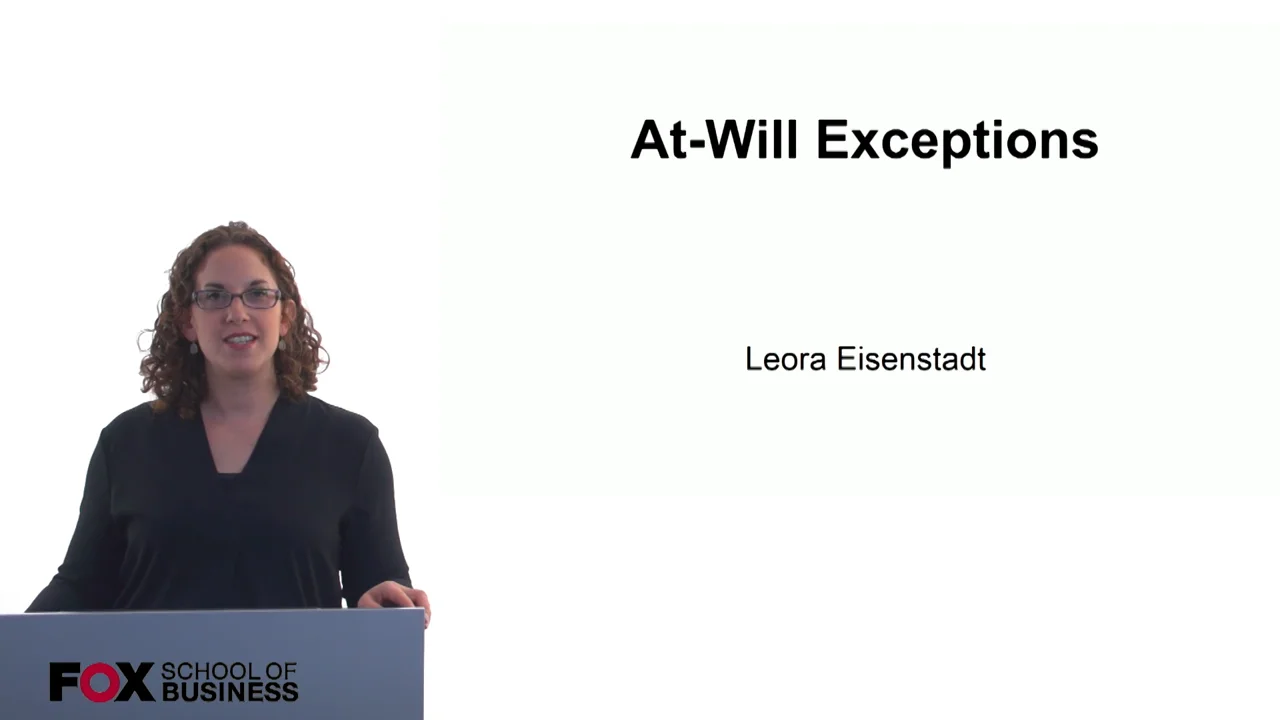 Login to view At-Will Exceptions