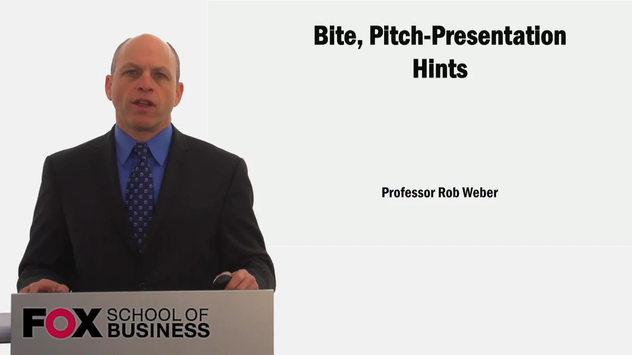 Login to view Bite, Pitch-Presentation Hints