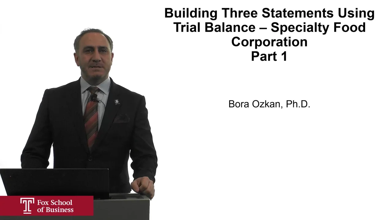 Login to view Building Three Statements Using Trial Balance – Specialty Food Corporation Part 1
