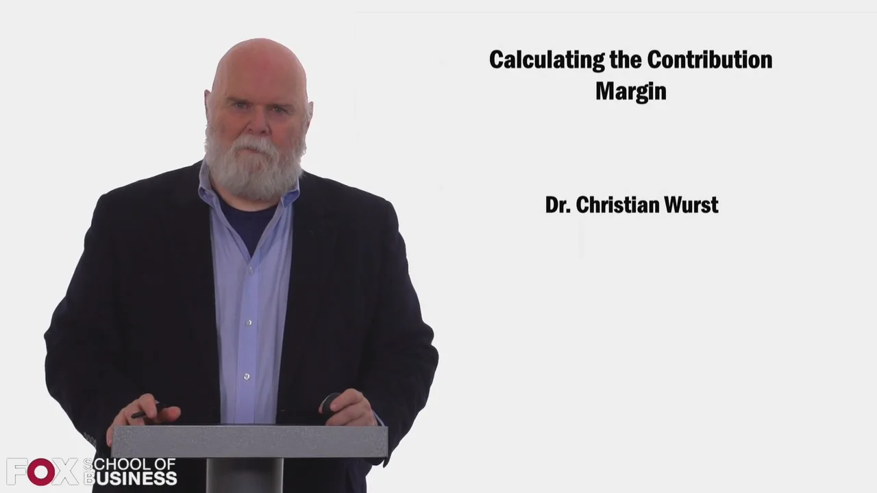 Login to view Calculating the Contribution Margin