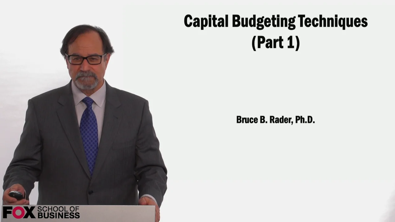 Login to view Capital Budgeting Techniques (Part 1)