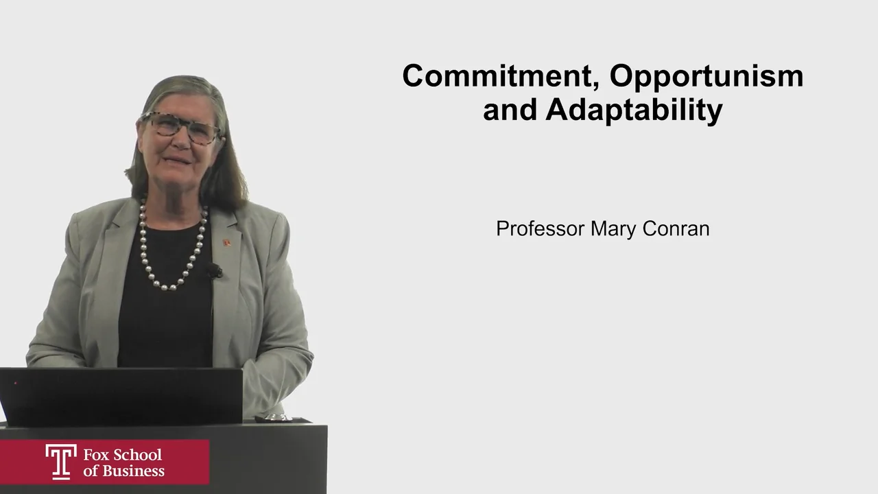 Login to view Commitment, Opportunism and Adaptability