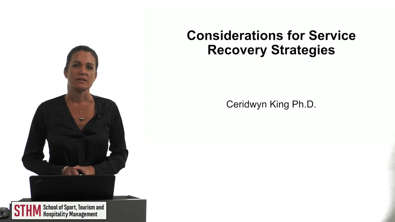 Login to view Considerations for Service Recovery Strategies