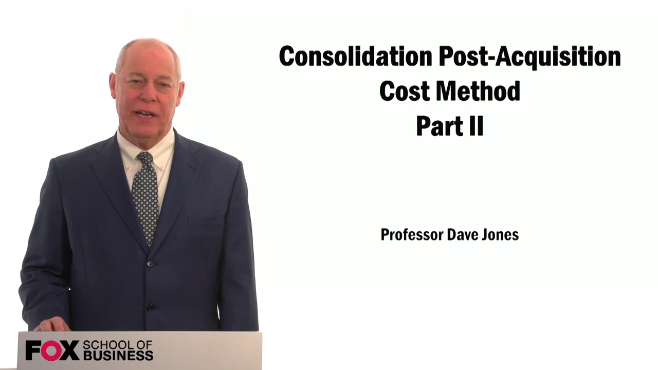 Login to view Consolidation Post-Acquisition Cost Method Part II