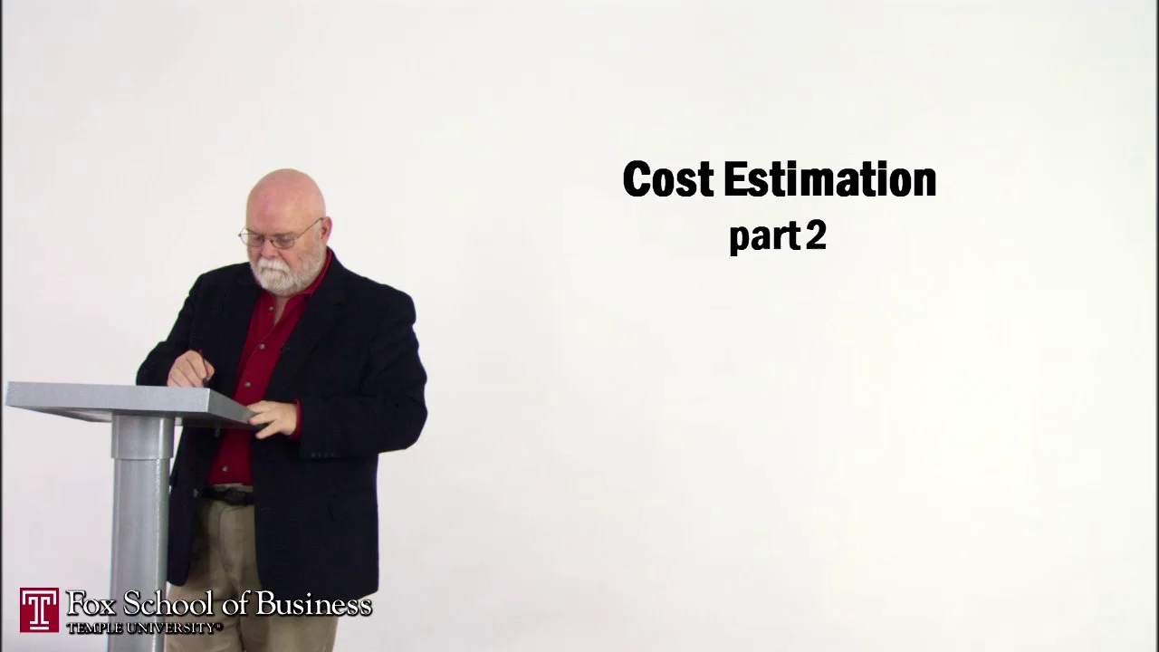 Login to view Cost Estimation II