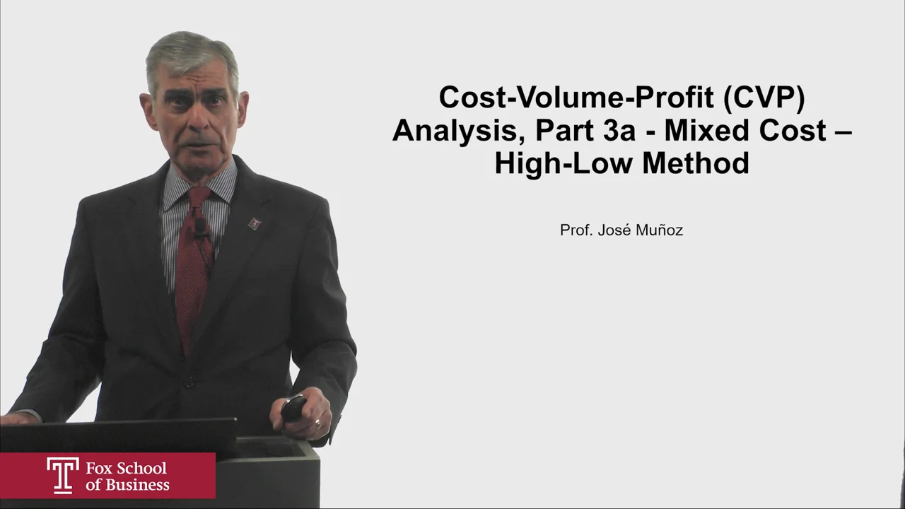 Login to view Cost-Volume-Profit (CVP) Analysis, Part 3a – Mixed Cost – High-Low Method