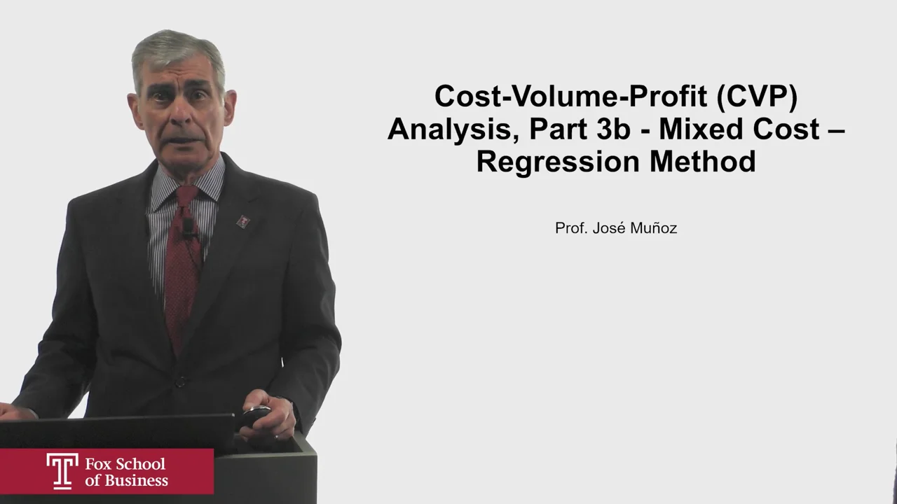 Login to view Cost-Volume-Profit (CVP) Analysis, Part 3b – Mixed Cost – Regression Method