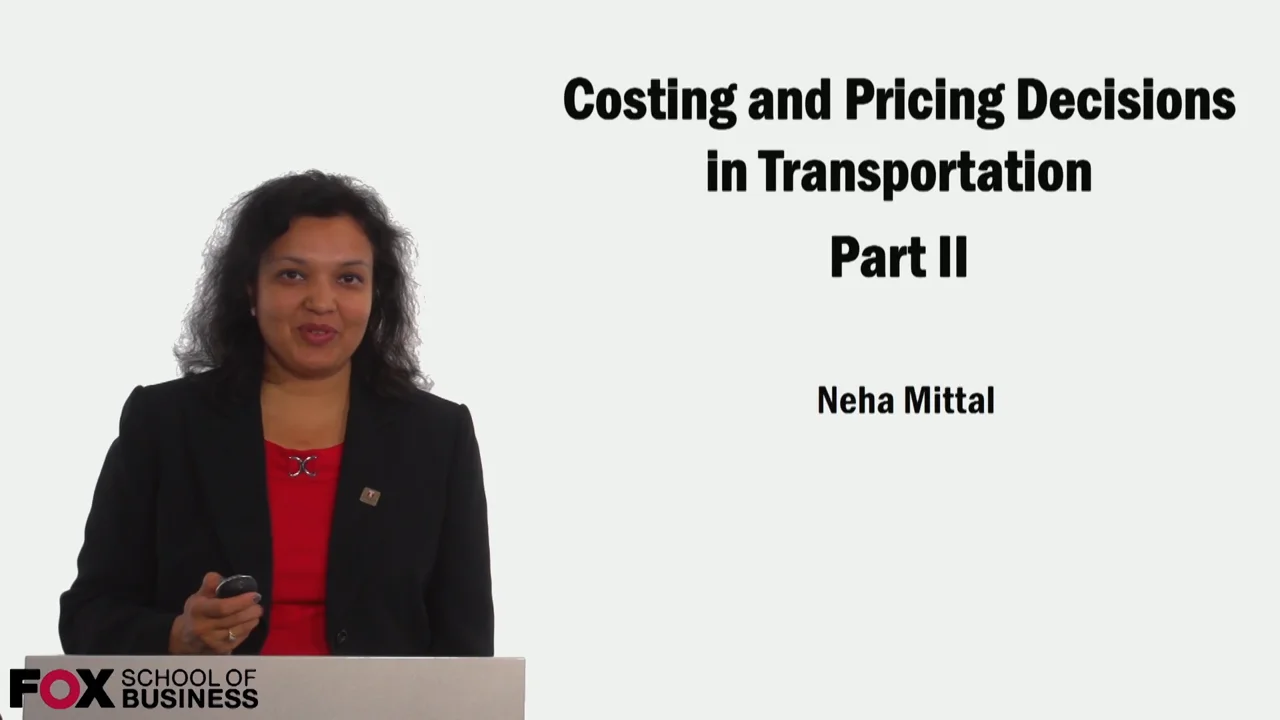 Login to view Costing and Pricing Decisions in Transportation Part 2