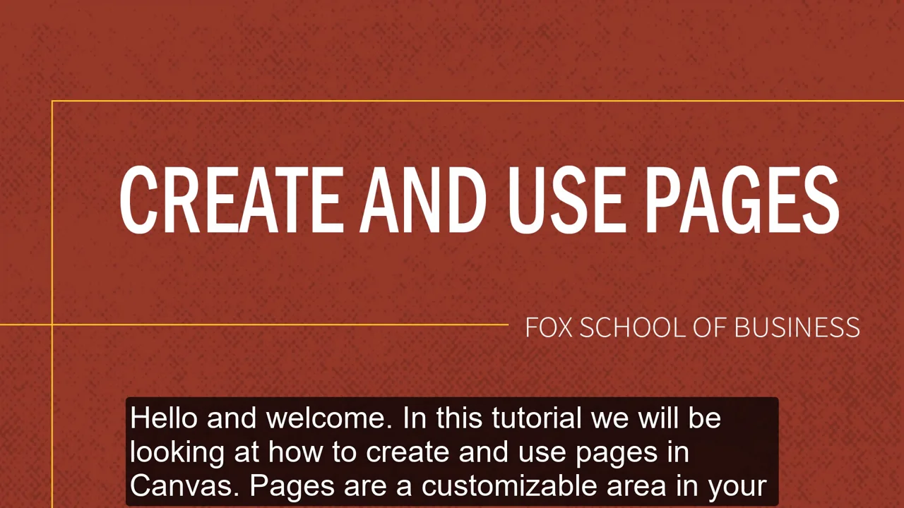Login to view Create and Use Pages