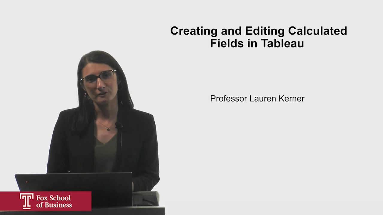 Login to view Creating and Editing Calculated Fields in Tableau
