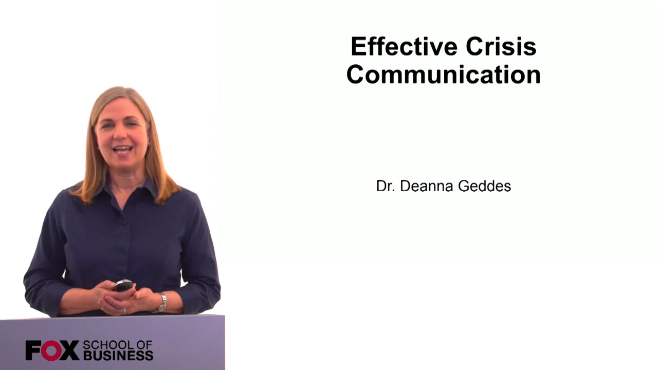 Login to view Effective Crisis Communications