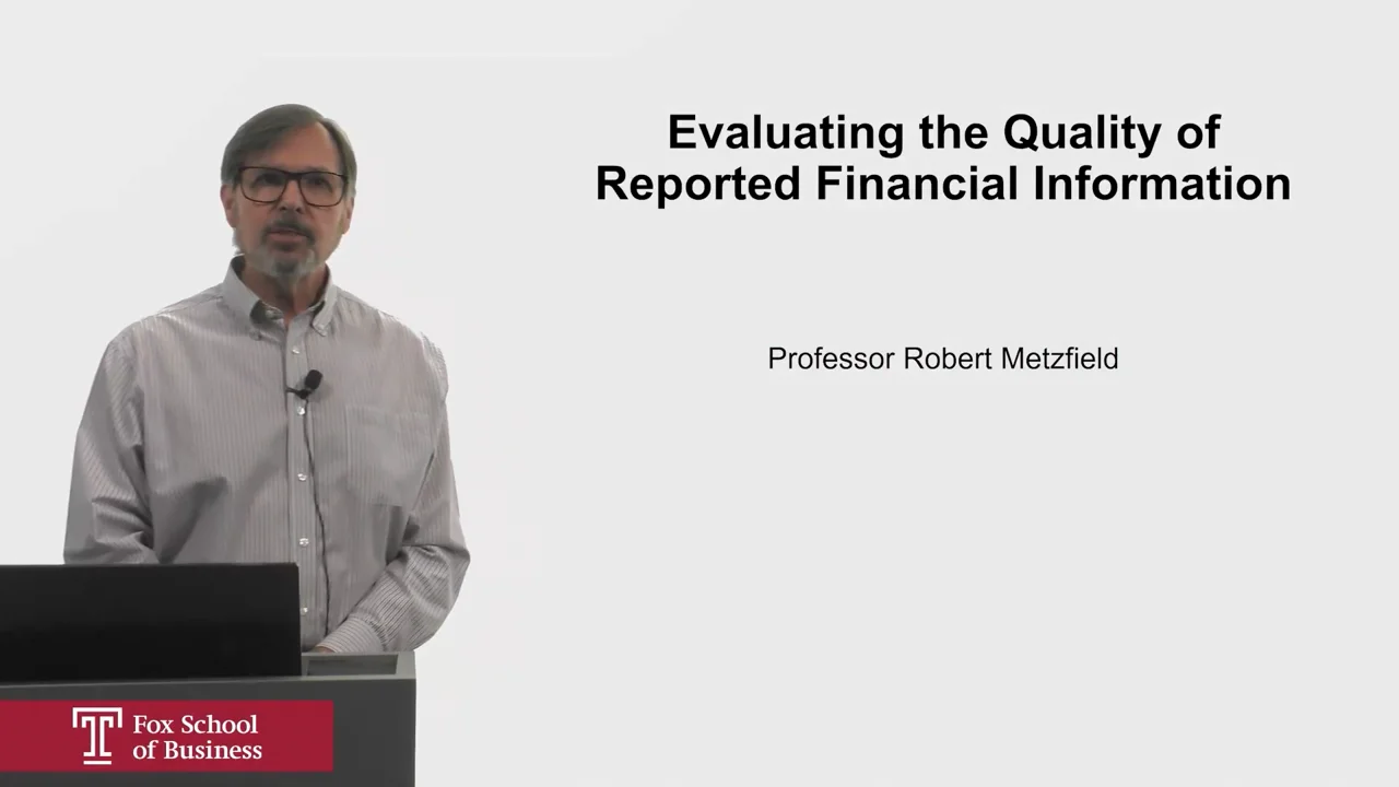 Login to view Evaluating the Quality of Reported Financial Information