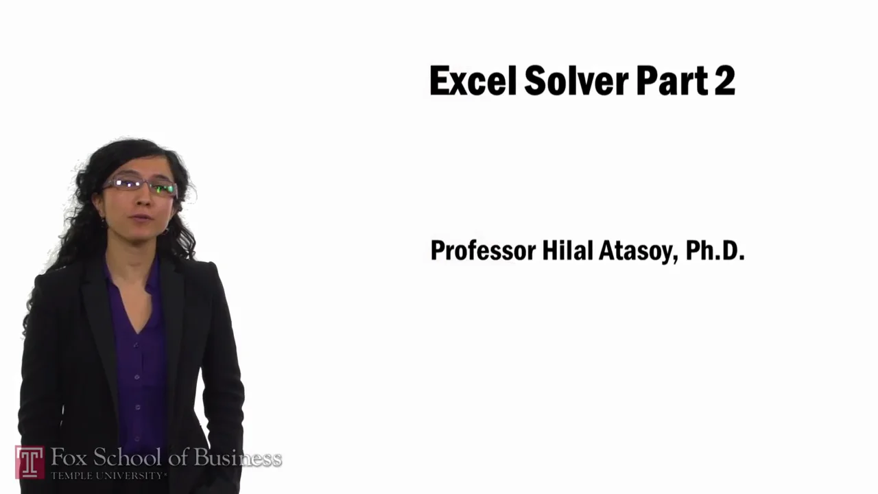 Login to view Excel Solver Part 2