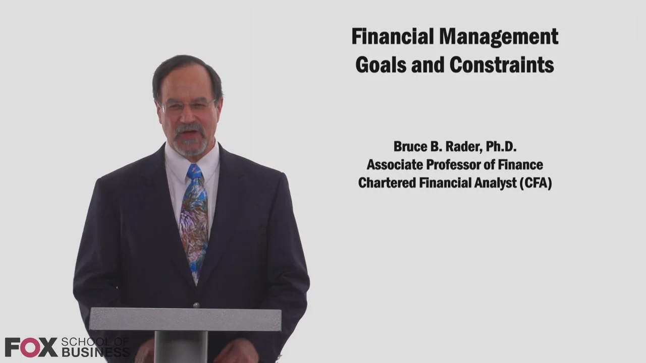 Login to view Financial Management Goals and Constraints
