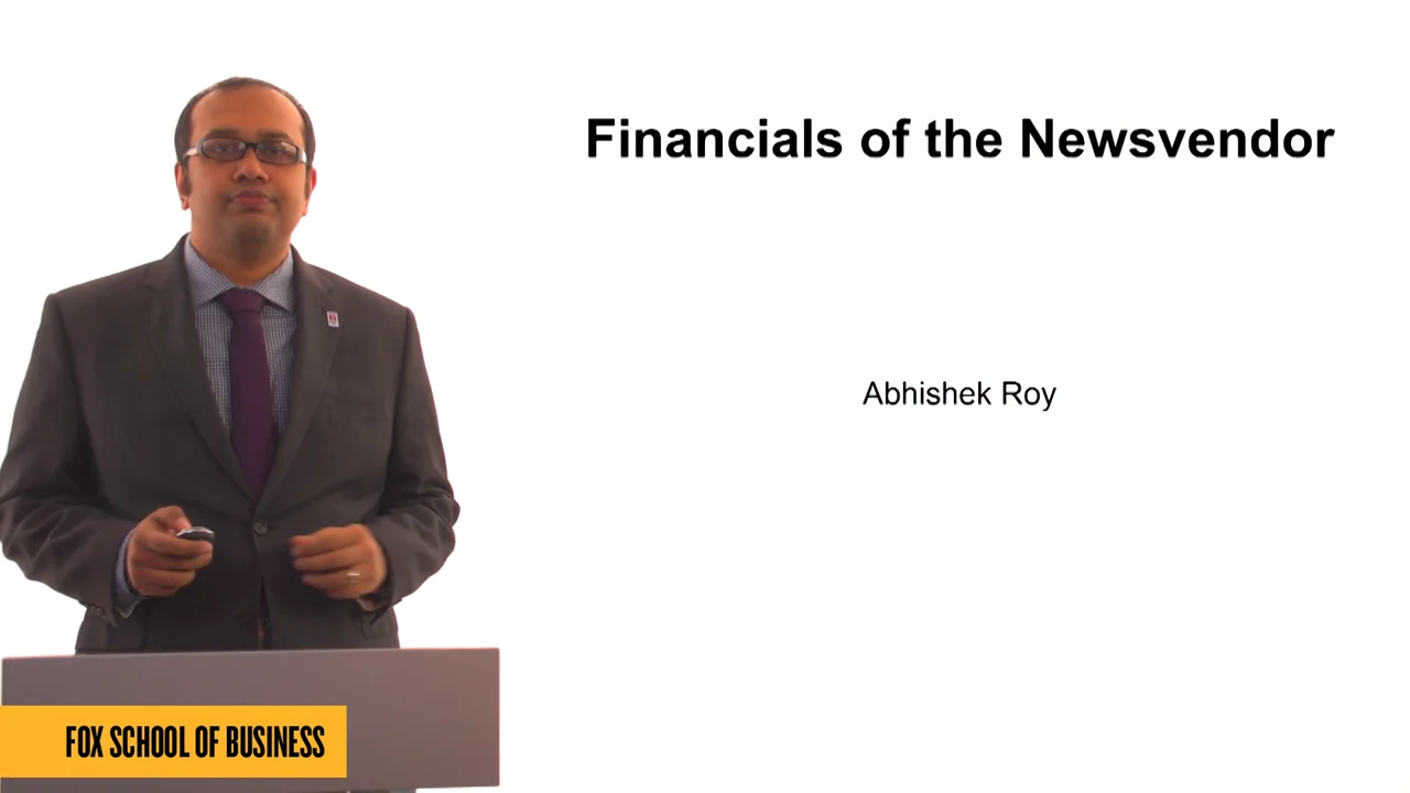Login to view Financials of the Newsvendor