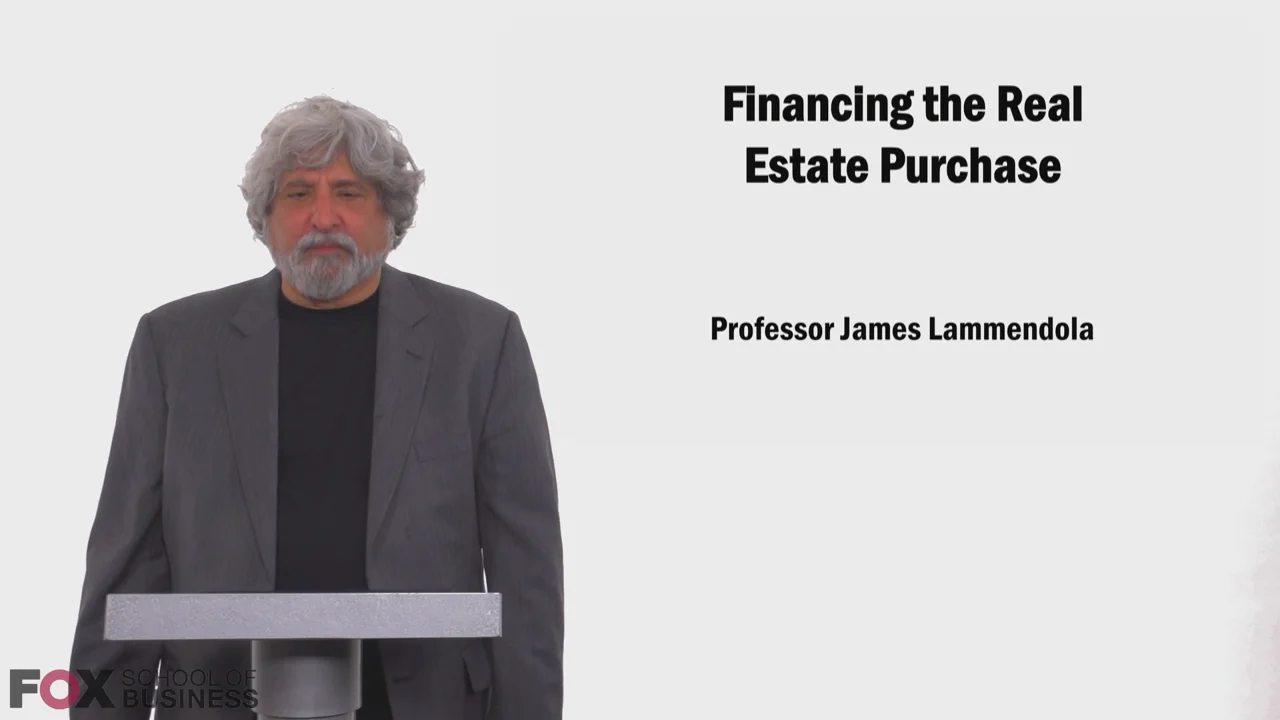 Login to view Financing the Real Estate Purchase