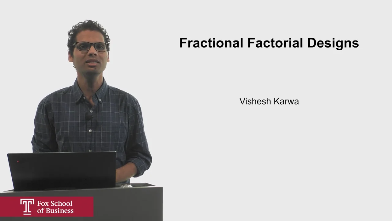 Login to view Fractional Factorial Designs