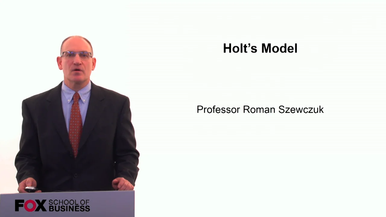 Login to view Holts Model