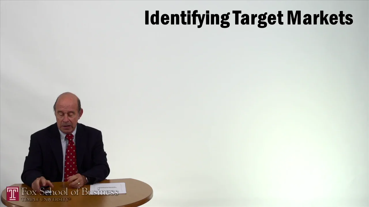 Login to view Identifying Target Markets