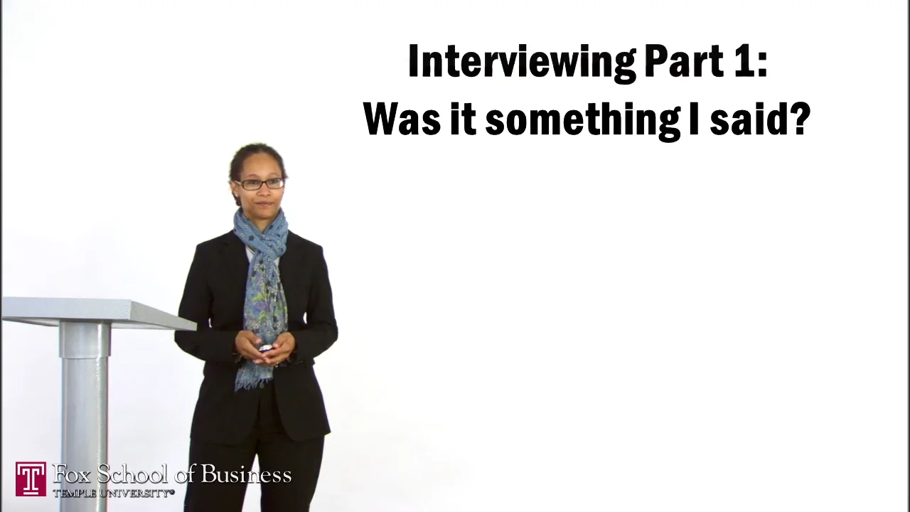 Login to view Interviewing I