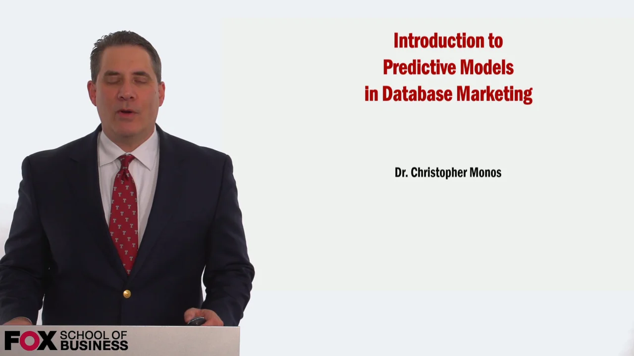 Login to view Introduction to Predictive Models in Database Marketing