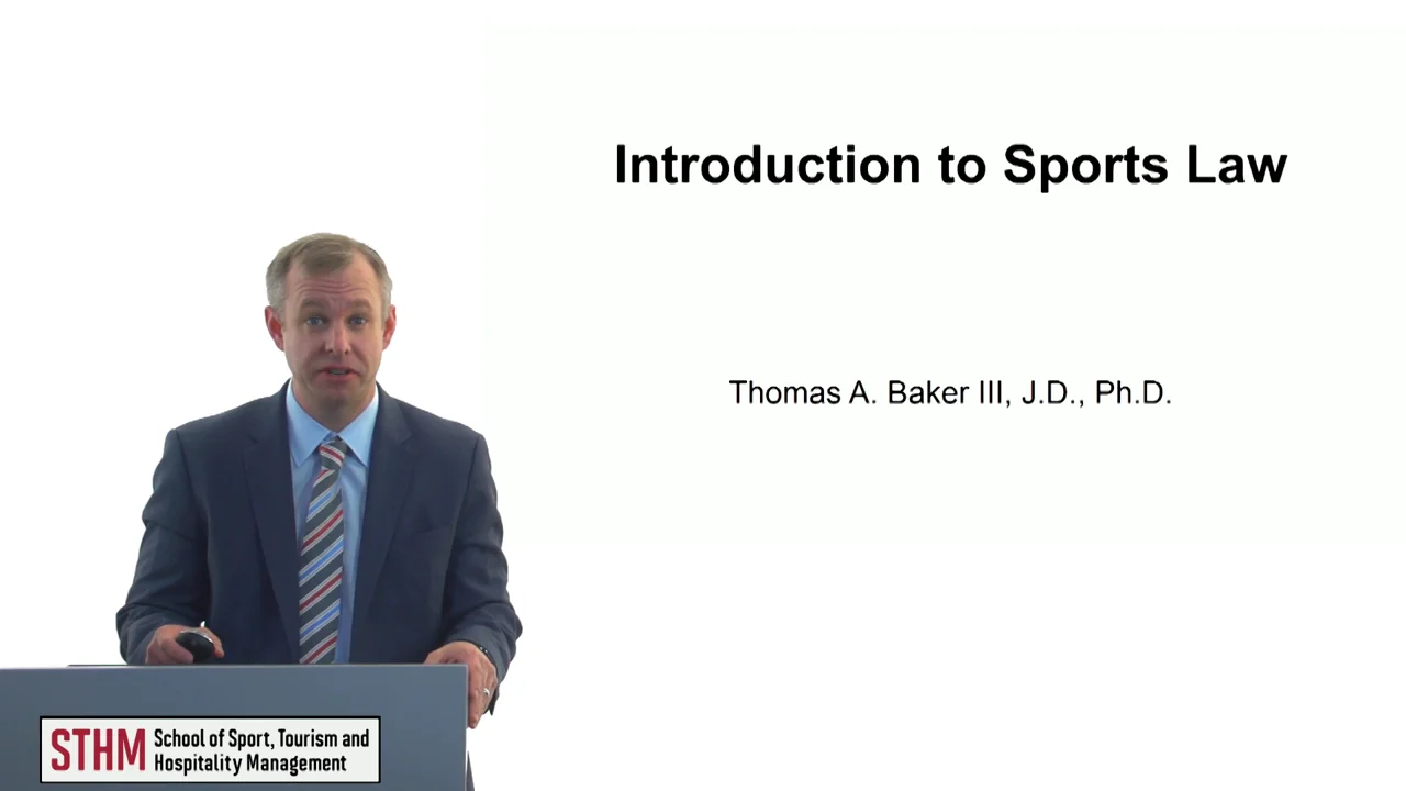 Login to view Introduction to Sports Law