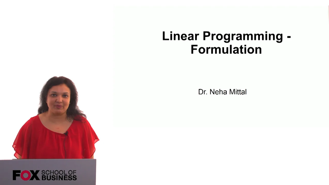 Login to view Linear Programming – Formulation