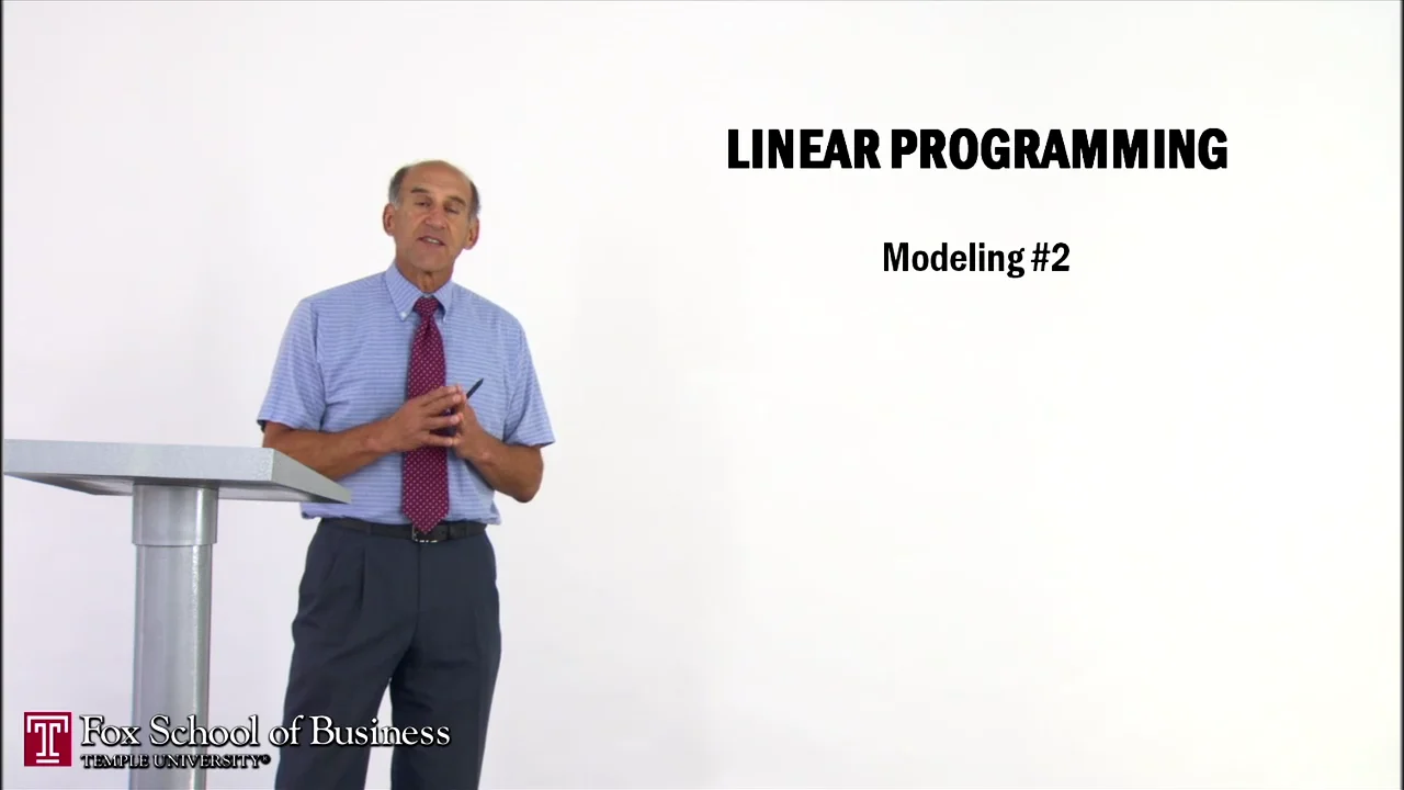 Login to view Linear Programming II: Modeling 2