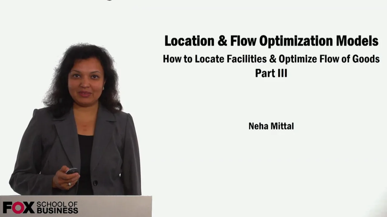 Login to view Location & Flow Optimization Models Part 3