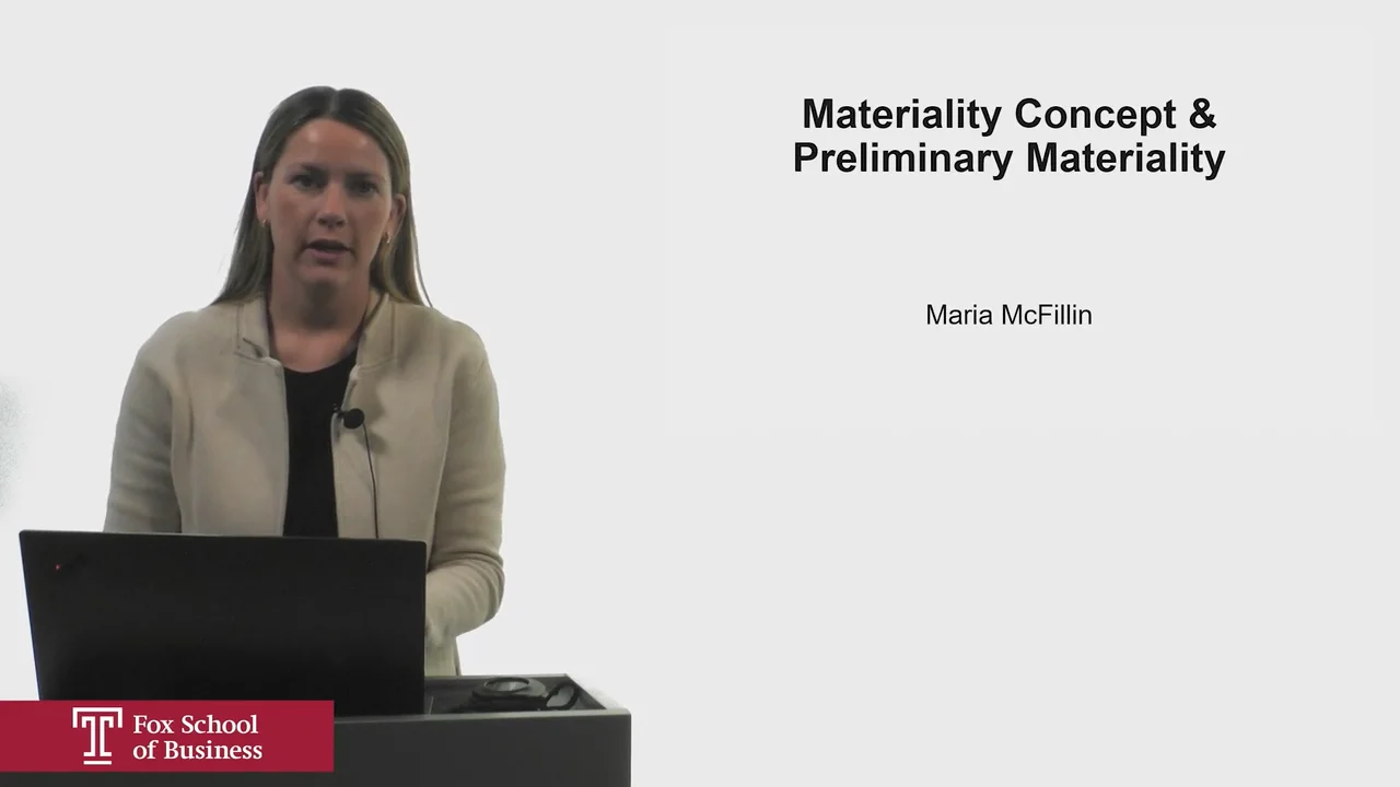 Login to view Materiality Concept & Preliminary Materiality