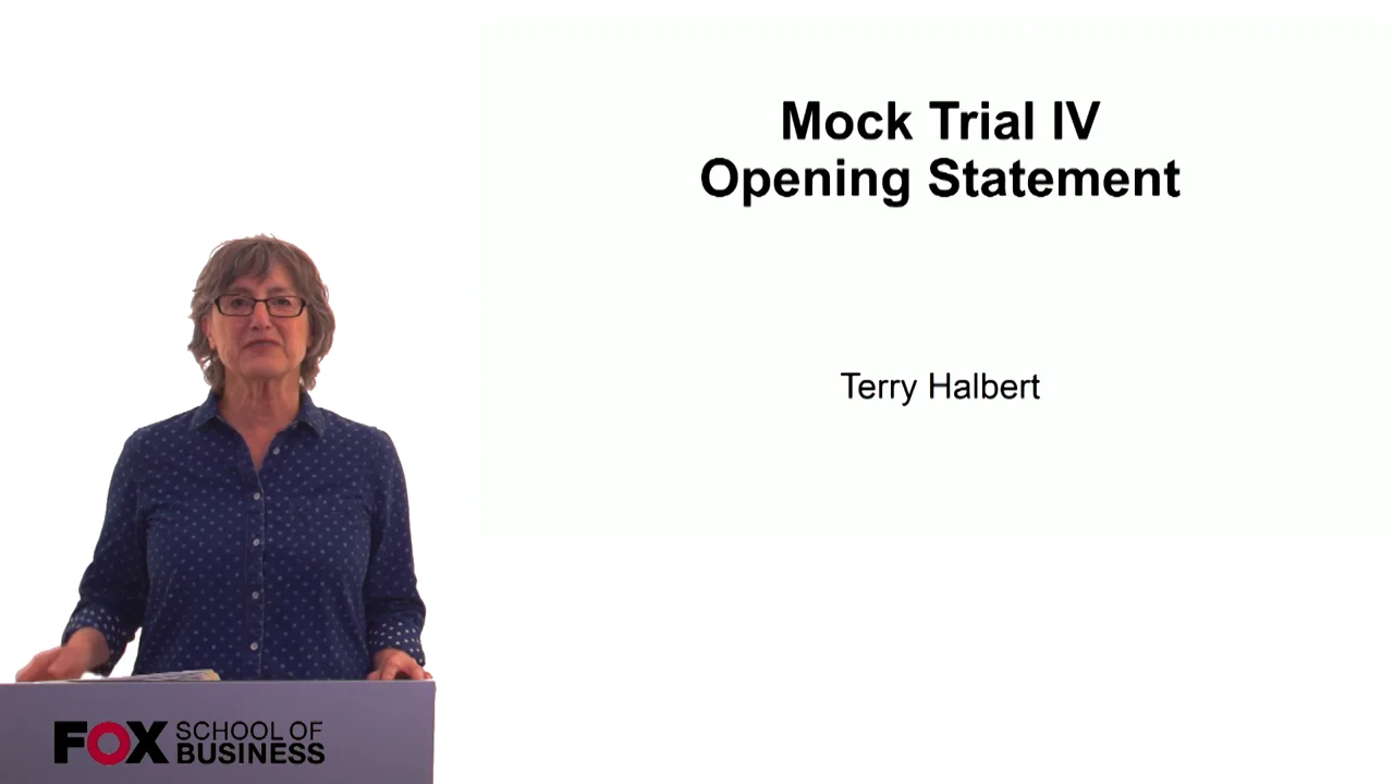 Login to view Mock Trial IV – Opening Statements