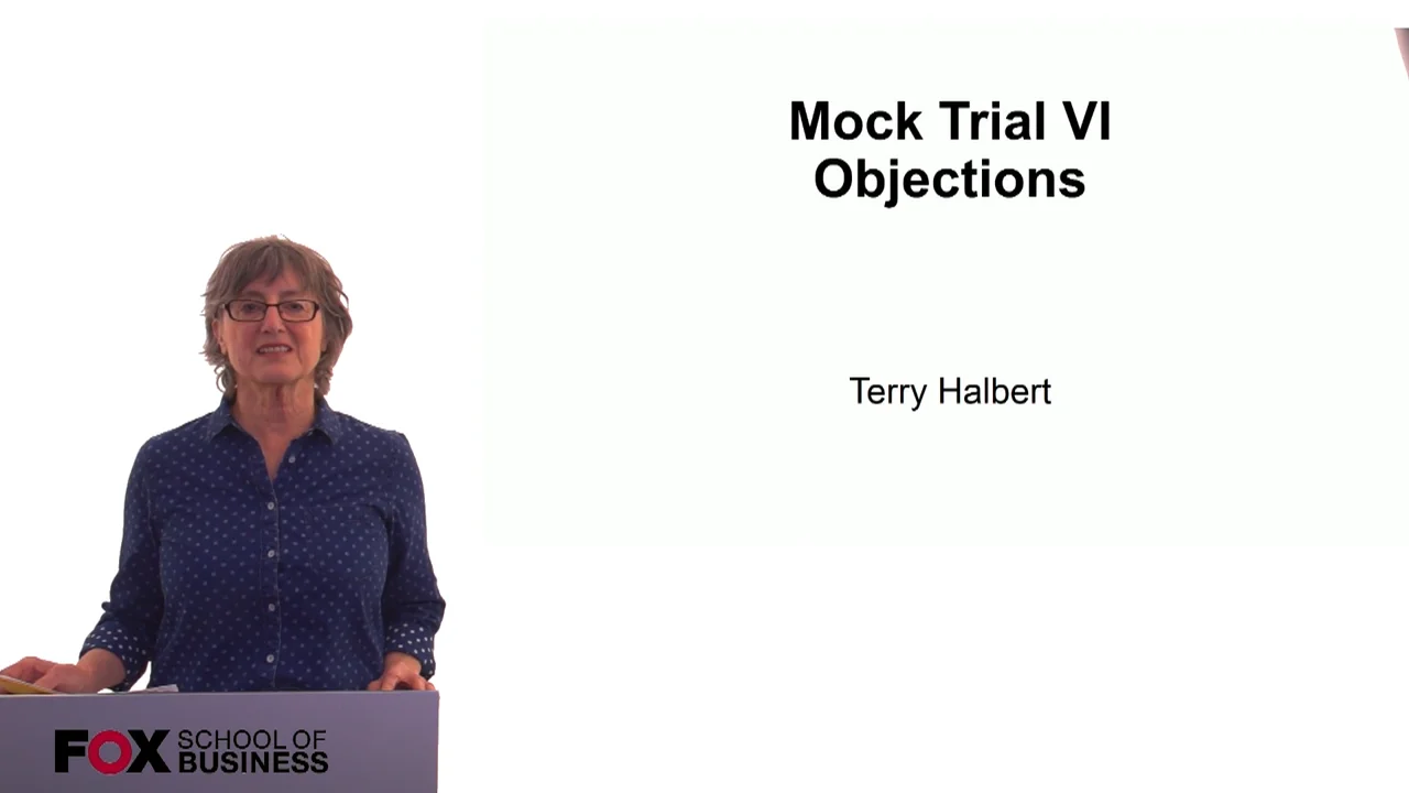 Login to view Mock Trial VI – Objections