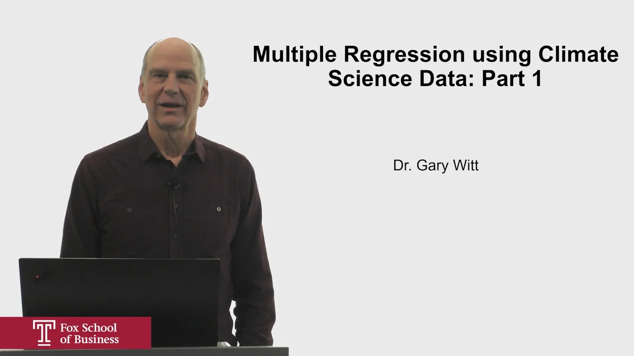 Login to view Multiple Regression using Climate Science Data Part 1