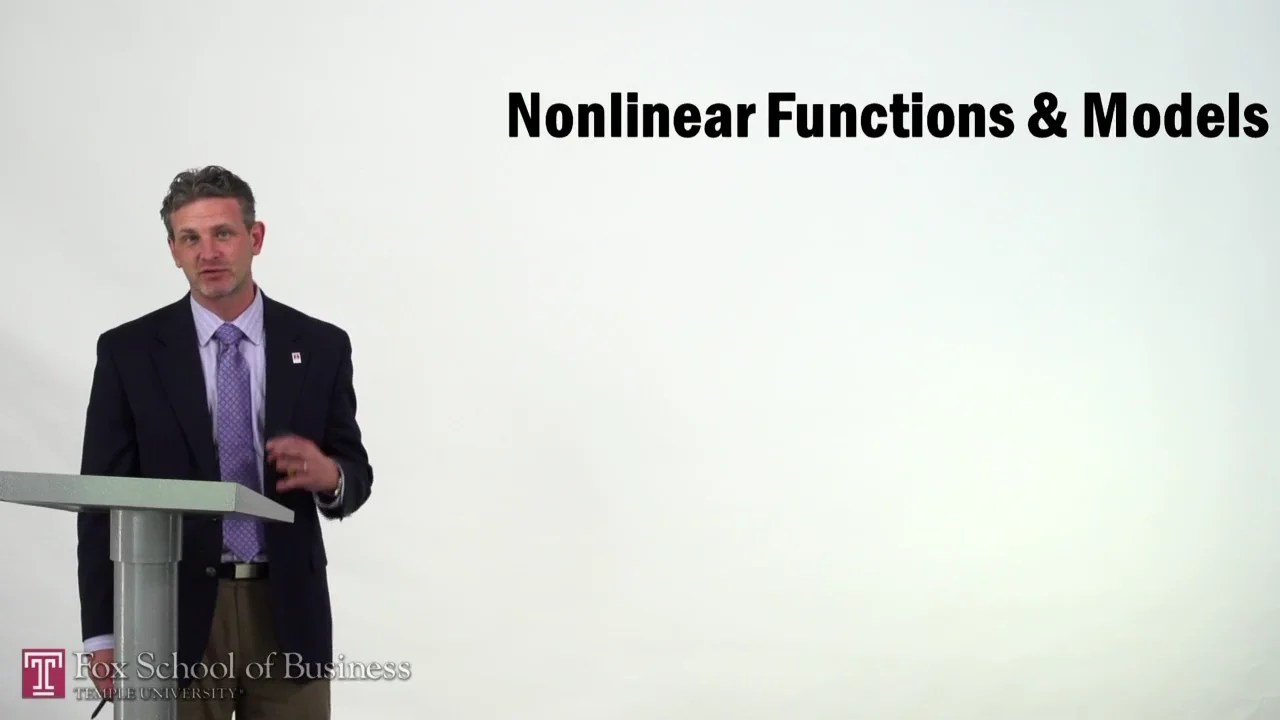 Login to view Nonlinear Functions and Models