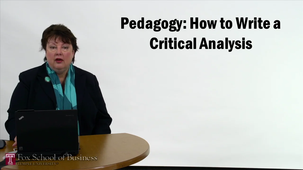 Login to view Pedagogy – How to Write a Critical Analysis