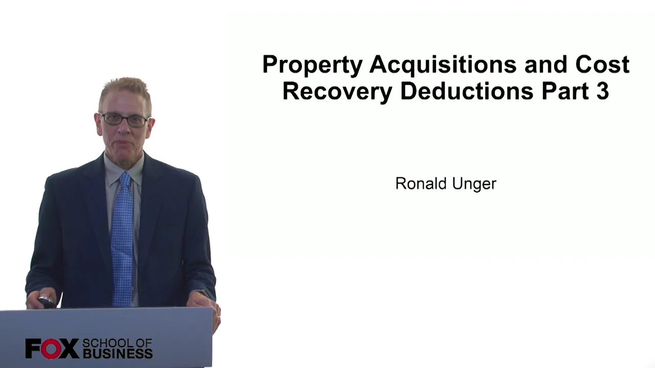 Login to view Property Acquisitions and Cost Recovery Deductions Part 3