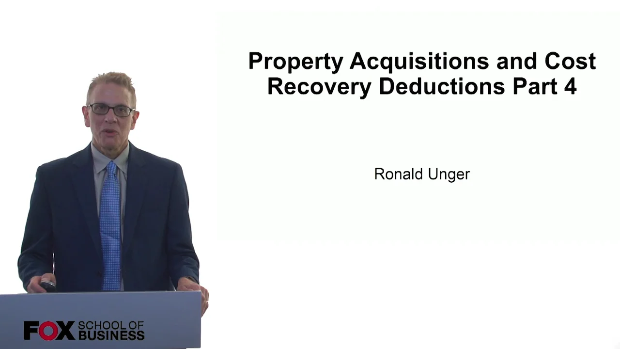 Login to view Property Acquisitions and Cost Recovery Deductions Part 4
