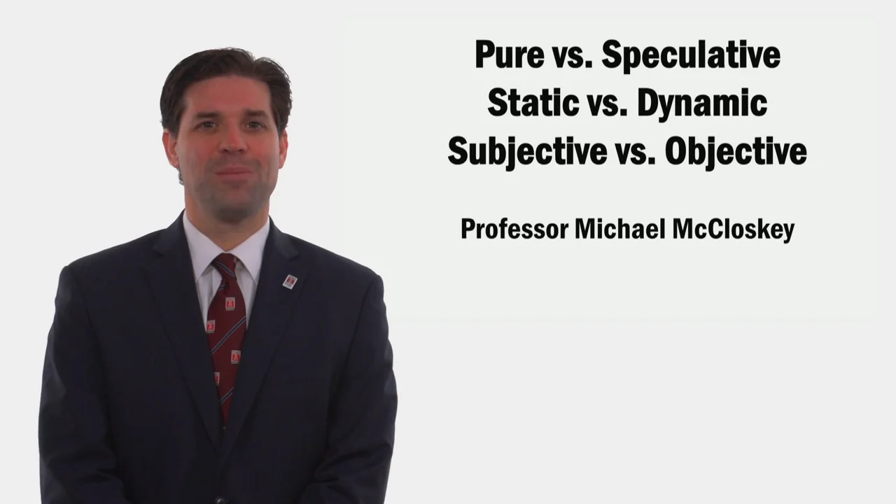 Login to view Pure vs. Spec & Static vs. Dynamic & Subjective vs. Objective