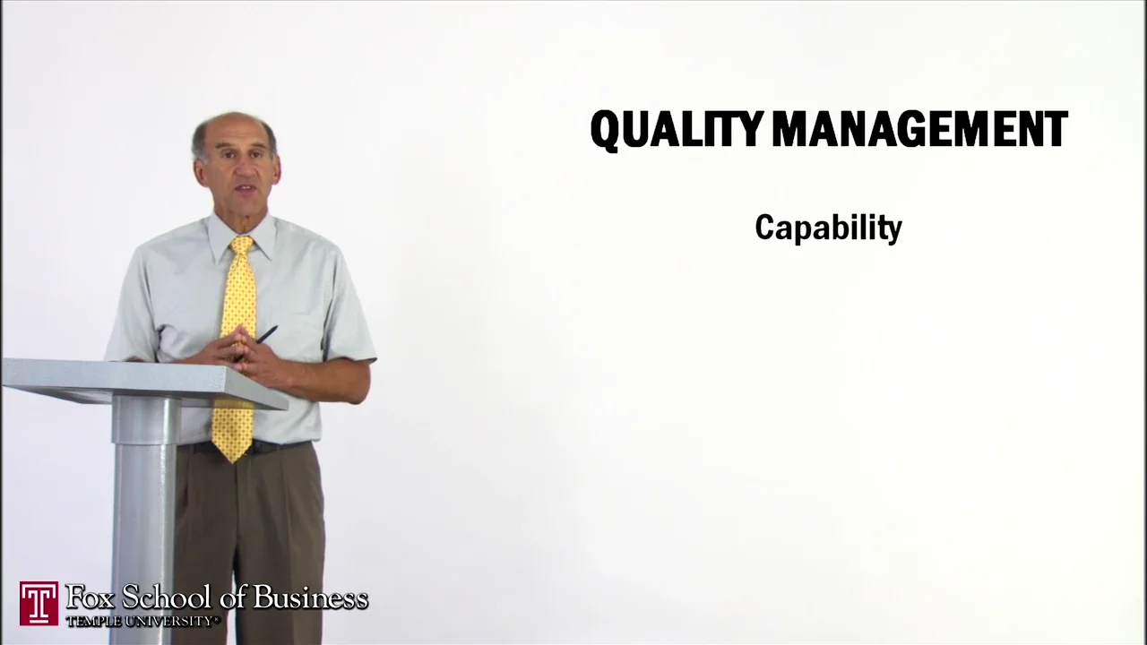 Login to view Quality Management I: Capability
