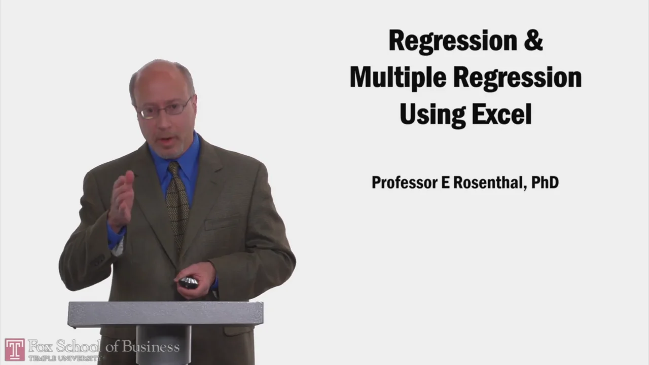 Login to view Regression and Multiple Regression Using Excel
