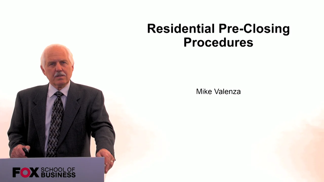 Login to view Residential Pre-Closing Procedures