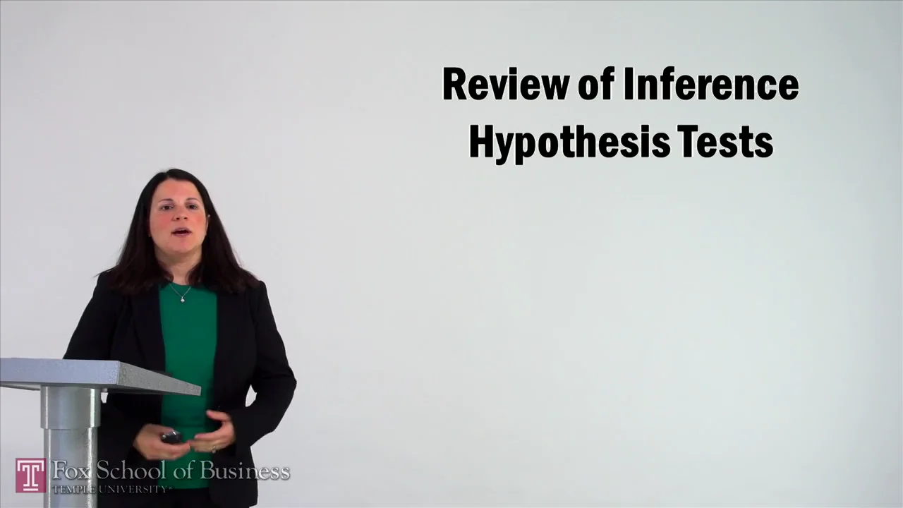 Login to view Review of Inference Hypothesis Tests