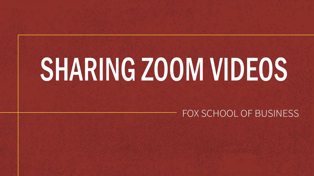 Login to view Sharing Zoom Video in Canvas