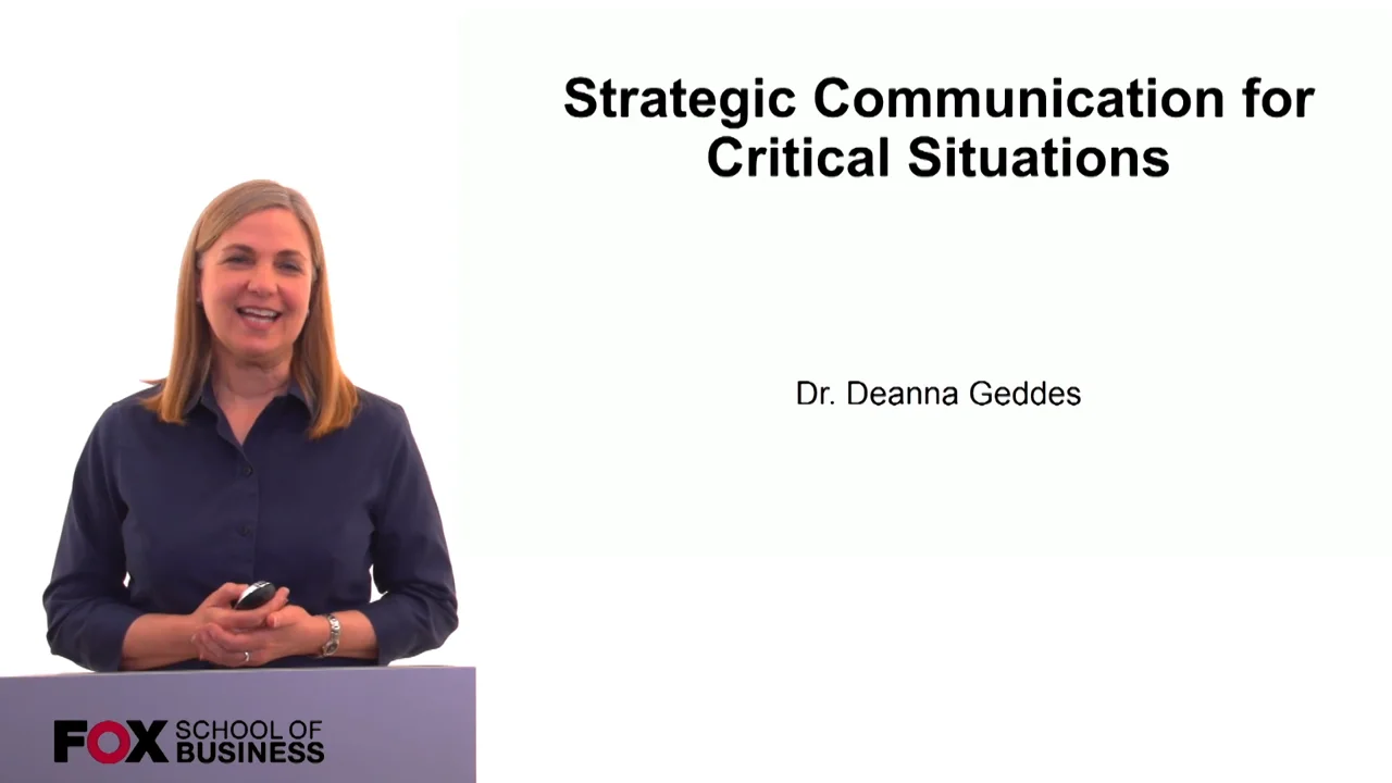 Login to view Strategic Communication for Critical Situations