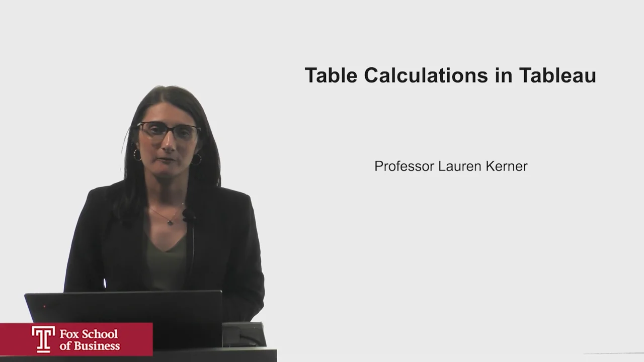 Login to view Table Calculations in Tableau